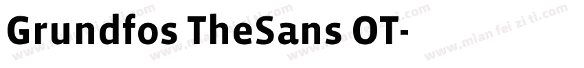 Grundfos TheSans OT字体转换